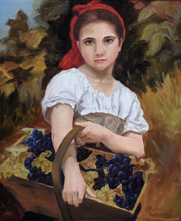 “The Grape Picker” (after Bouguereau)