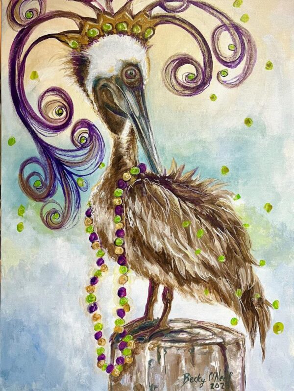 Mardi Gras Pelican