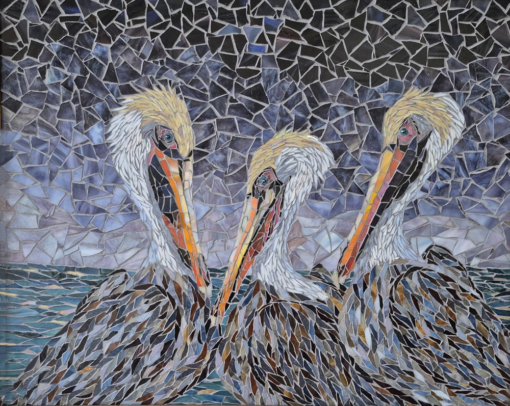Three Pelicans