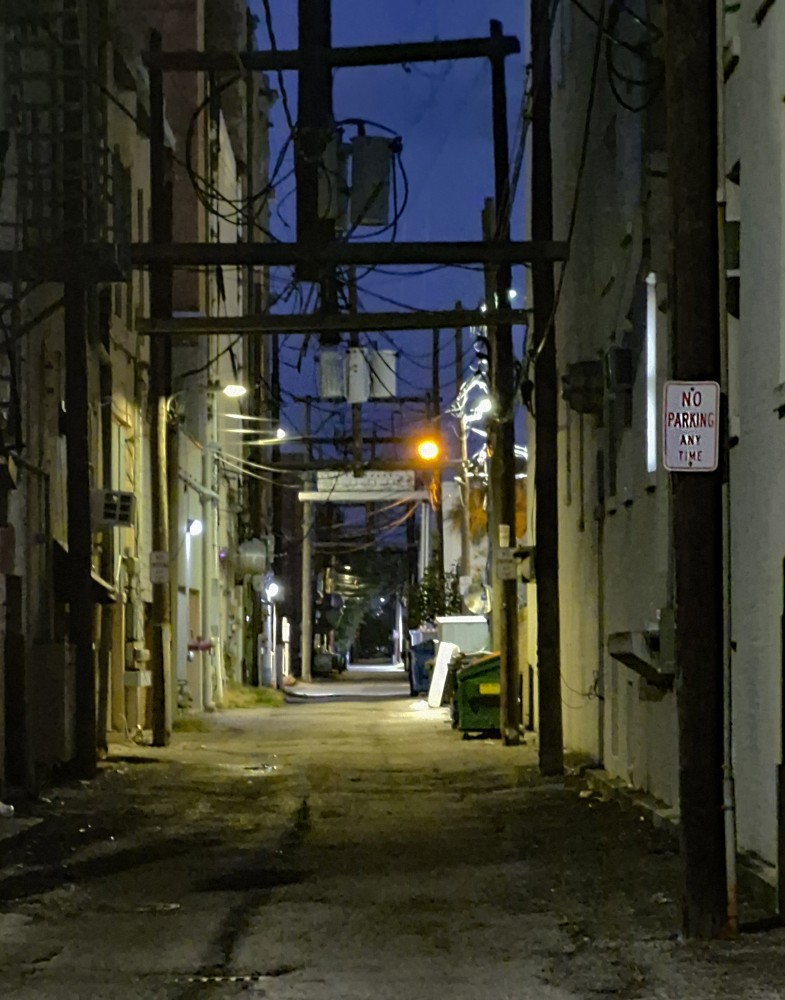 Downtown Alley at Night