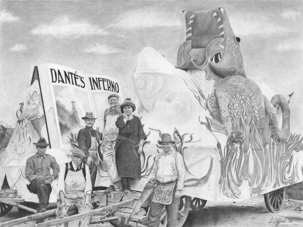 Ready for the Parade - Galveston Mardi Gras 1923